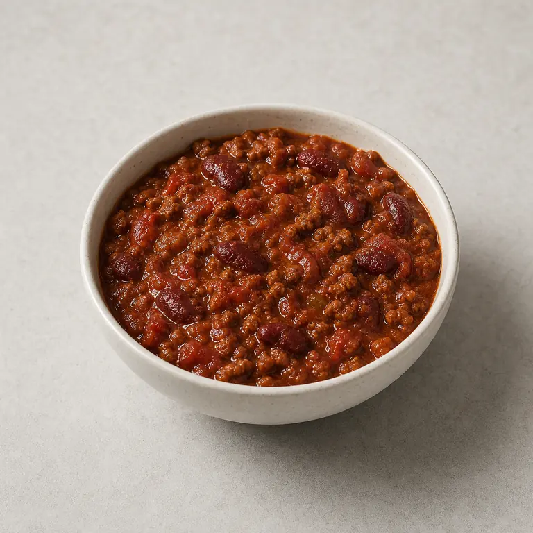 Chili (cuit) sur une surface neutre