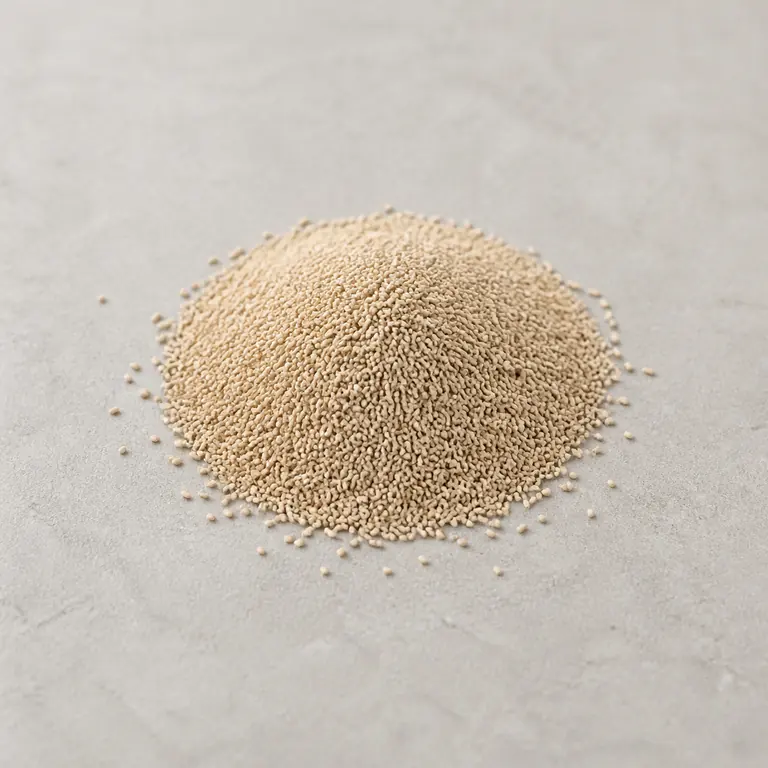 Levure sèche sur une surface neutre